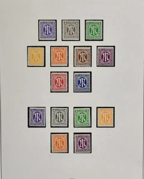 Bizone, kolekcja postfr. od nr 1/35, z nr 36/51I/II w tym nr 49I ewentualnie w kolorze b (Mi. najtańszy kolor już 153,-), Bauten z nr 87/97eg (Mi. 690,-), Bl.…
