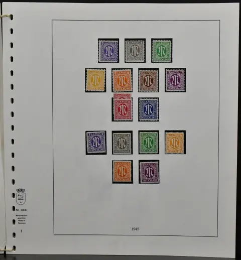 Bizone, 1945/49, mint collection from no. 1/51I/II, without no. 49I, complete, with no. 93wg (Mi. 100,-), 101/10 etc., on Lindner preprinted pages. Plus Bl. 1 flawless used (expertised Schlegel BPP, Mi. 250,-)