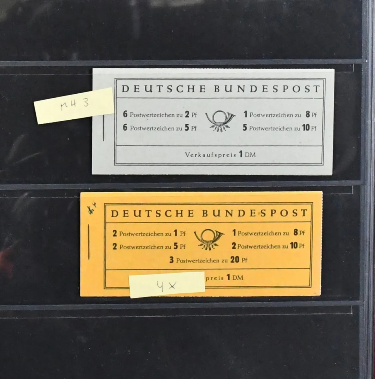 Germany, collection of 240 stamp booklets from Heuss MH 3, including much accident prevention and especially B and S specialized by types, MH with counting bars, several times MH 40 etc., up to MH 55, in ring binder. Mi. 2400,-