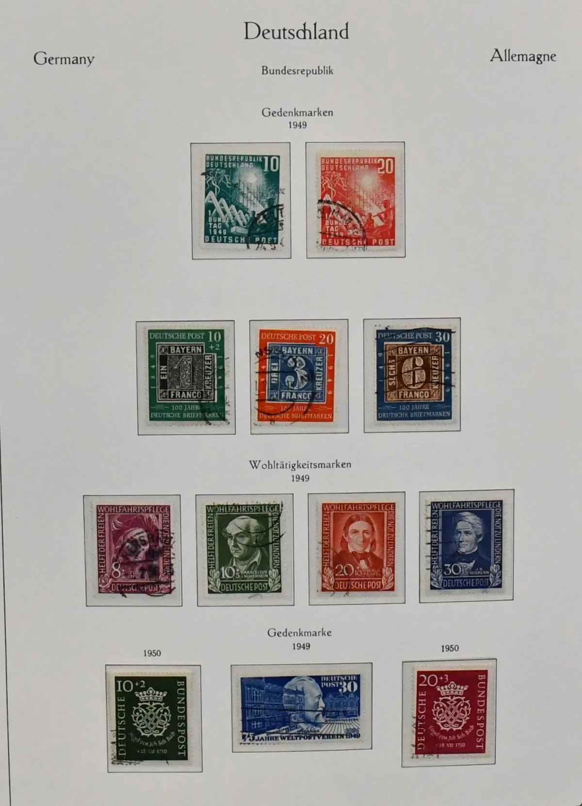 Germany, 1949/1979, used collection complete from no. 111/12 in the main numbers (without no. 146) in thick KABE pre-printed album. Mi. approx. 2400,-
