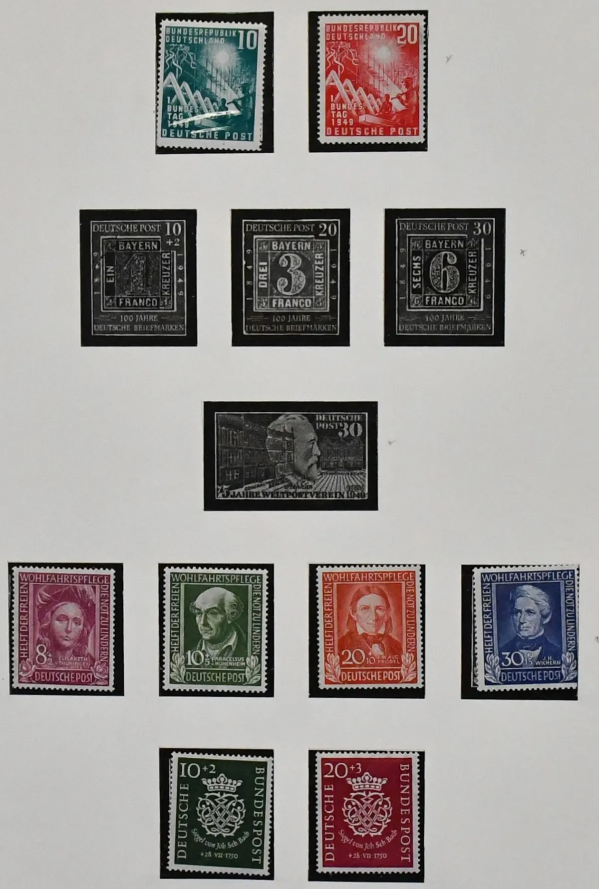 Bondsrepubliek, 1949/1991, postfrisse verzameling met o.a. nr. 117/22, 139/46, van 1953-1991, alleen zonder nr. 189, maar met Heuss Lumogen en liggend watermerk, compleet. Mi. 3800,-