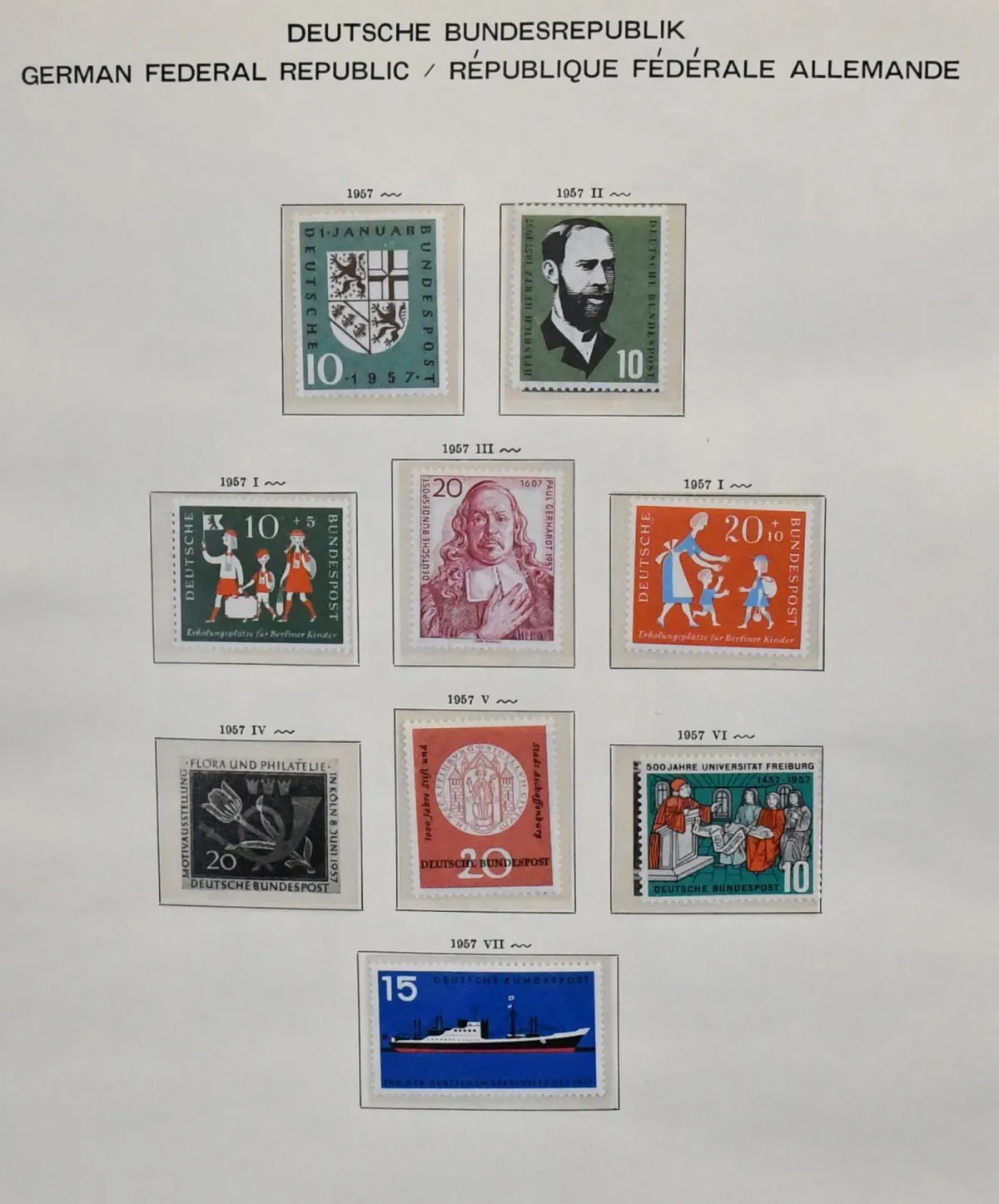 Germany, 1958/1995, complete mint collection on Schaubek pre-printed sheets. Mi. 2400,-