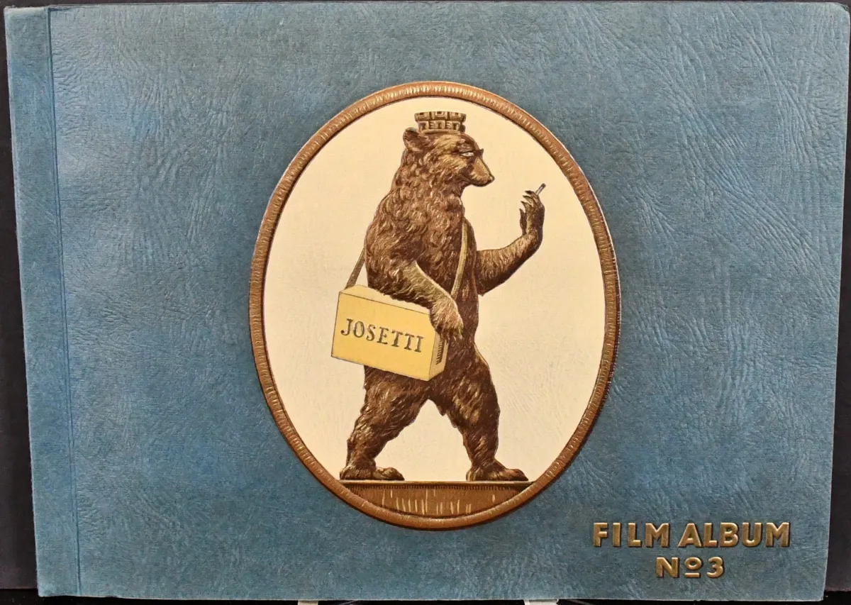 "Film-Album No. 3", Album with Stars of German Film (presumably mid-1930s), ed. "Josetti"-Zigarettenfabrik, complete and in excellent condition