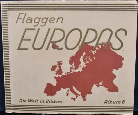 "Flaggen Europas", альбом из серии "Die Welt in Bildern - Album 5", изд. "Salem Cigarettenfabrik Dresden", ранние 1930-е, некоторые картинки отпали...