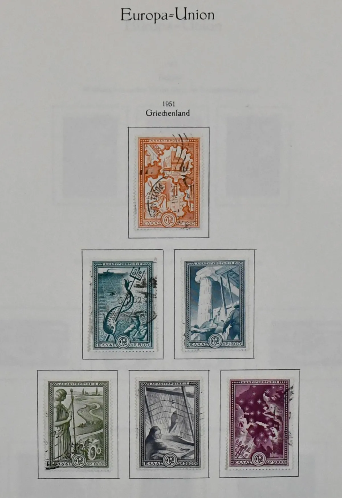 European Union, CEPT, used collection with joint issue 1956/1990 complete, followers 1959/1990 complete in main numbers, incl. the cut...