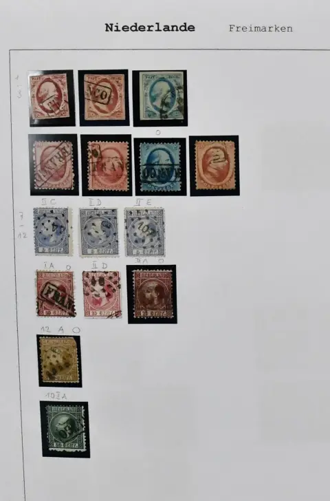 Europe, ca. 1852-1970, mostly used collection on self-made sheets in ring binder, including Netherlands from no. 1(2), 2, 5, 6(3), 10 etc., Norway from no. 2(2), 5,…