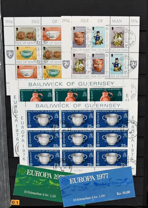 Europa-Union, CEPT, Gemeinschaftsausgaben, gest. Slg. von etwa 150 versch. Kleinbögen und ca. 30 versch. Blöcken aus dem Zeitraum 1976/1988. Sehr hoher kW!