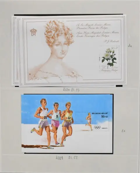 Belgium, 1972-1996, postally used collection in three volumes in as-new SAFE-Dual pre-printed albums, probably complete to more than complete, partly duplicated, plus booklets,…