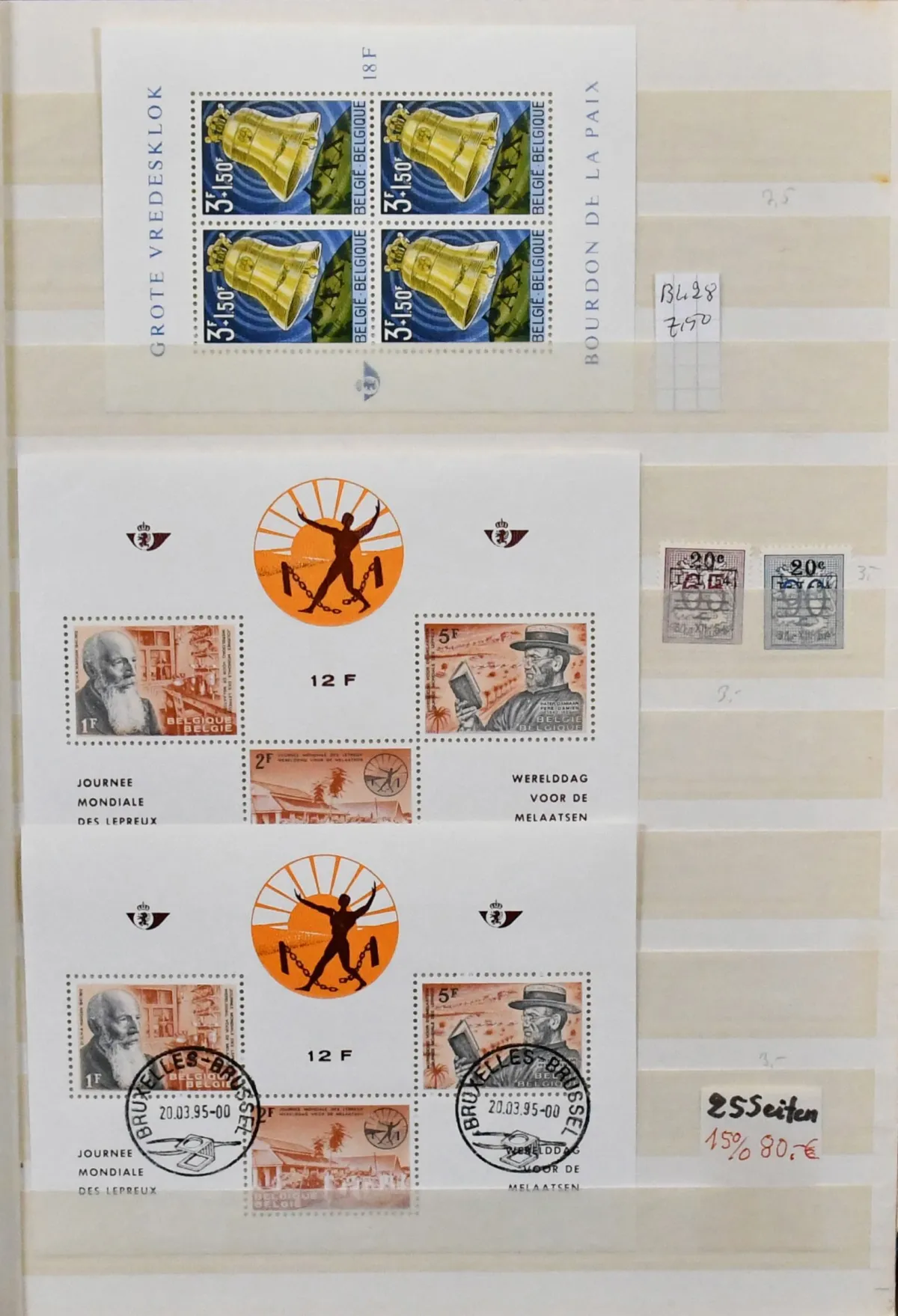 Belgium, 1963-2009, rich mint block collection with about €270 face value alone