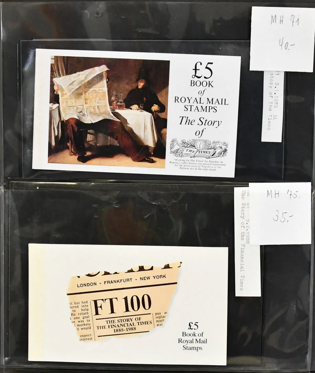 Great Britain, booklets, mint never hinged collection from 1975-2000 including many booklets, including better "Story of" with booklets 50, 61, 66, 70/71, 75, 80/81 etc. Mi. 2500,-
