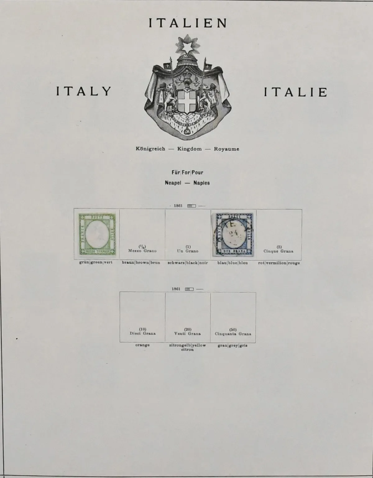 Italië, 1861-1928, hoogwaardige en zeer goed gevulde, ongebruikte en gebruikte verzameling in overwegend goede staat op oude Schaubek voorgedrukte bladen, grotendeels compleet, waaronder o.a. nr. 9-10 gest., 11-12 en 13 elk ongebruikt, 14 gest., 16-22, 29-36, 49, 57, 59, 61-66 elk gest., nr. 54 ongebruikt hoekvel, 97-98, 100-103, B92II elk gest., 188-93, 194-200, 201-204, 270-71, 275-78 elk ongebruikt, enz. Plus wat Italiaanse post in het buitenland en drie betere stukken.