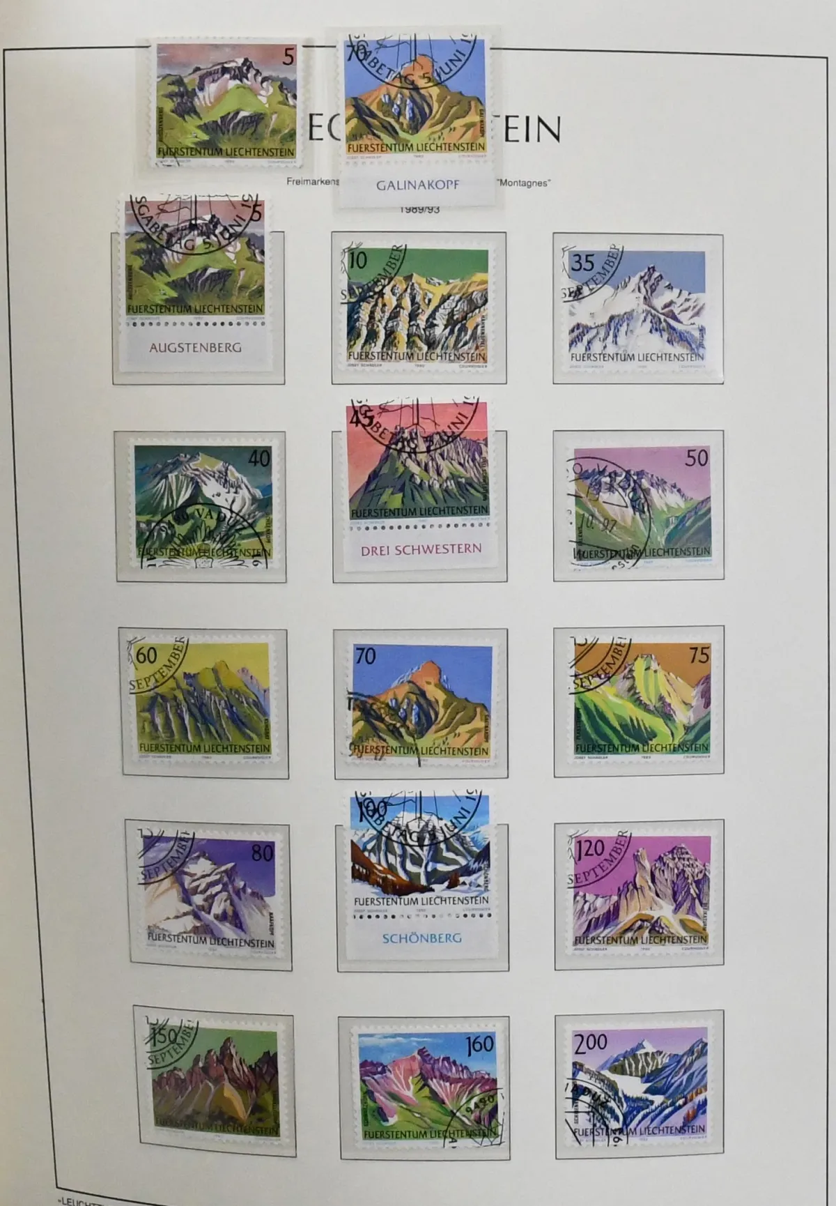 Liechtenstein, 1965-2003, complete used collection in as-new Leuchtturm pre-printed album (this from 1945), Mi. 1300,-