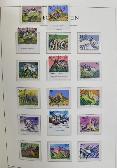 Liechtenstein, 1965-2003, kpl. gest. Slg. im neuwertigen Leuchtturm-Vordruckalbum (dieses ab 1945), Mi. 1300,-