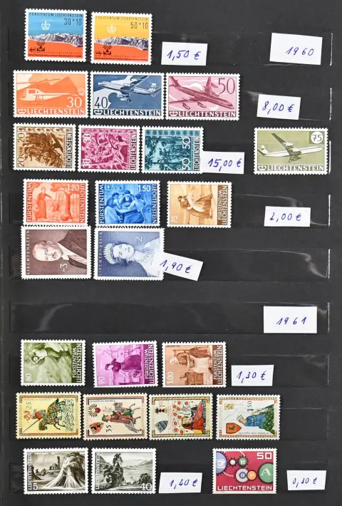 Liechtenstein, 1961/1993, complete mint collection in album, Mi. 1000,-
