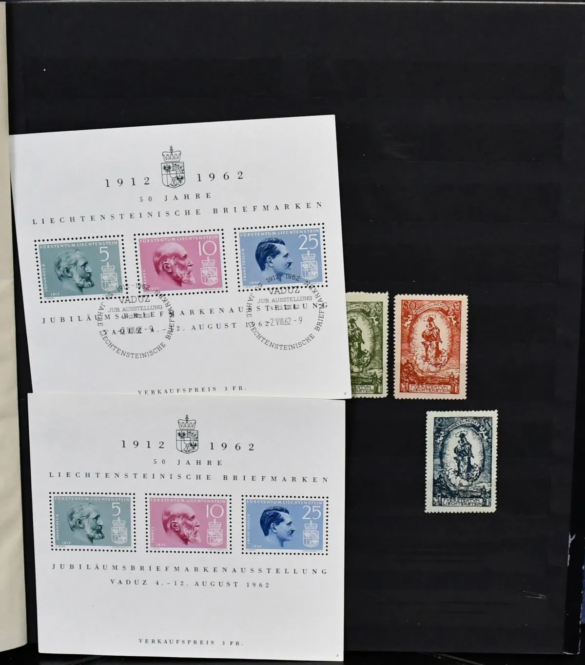 Liechtenstein, postfrisse en gestempelde partij met o.a. nr. 289/300 gest., sportseries van 1955/56 gest. enz., van 1961/1979 zowel postfris als gest. elk compleet. Mi. 1300,-