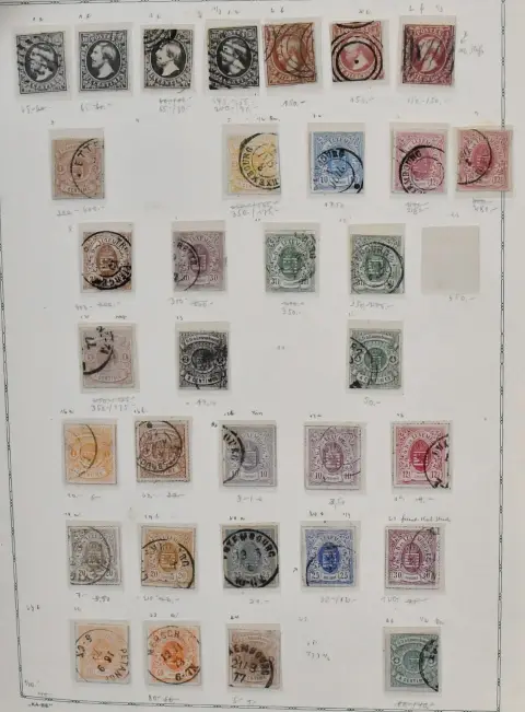 Luxembourg, 1852-1966, collection in both conditions in album, including many good values such as no. 1(4), 2(3), 5-8, 9(2), 21, 23a/b, 26, 27-34, 35(3), 36(2),…