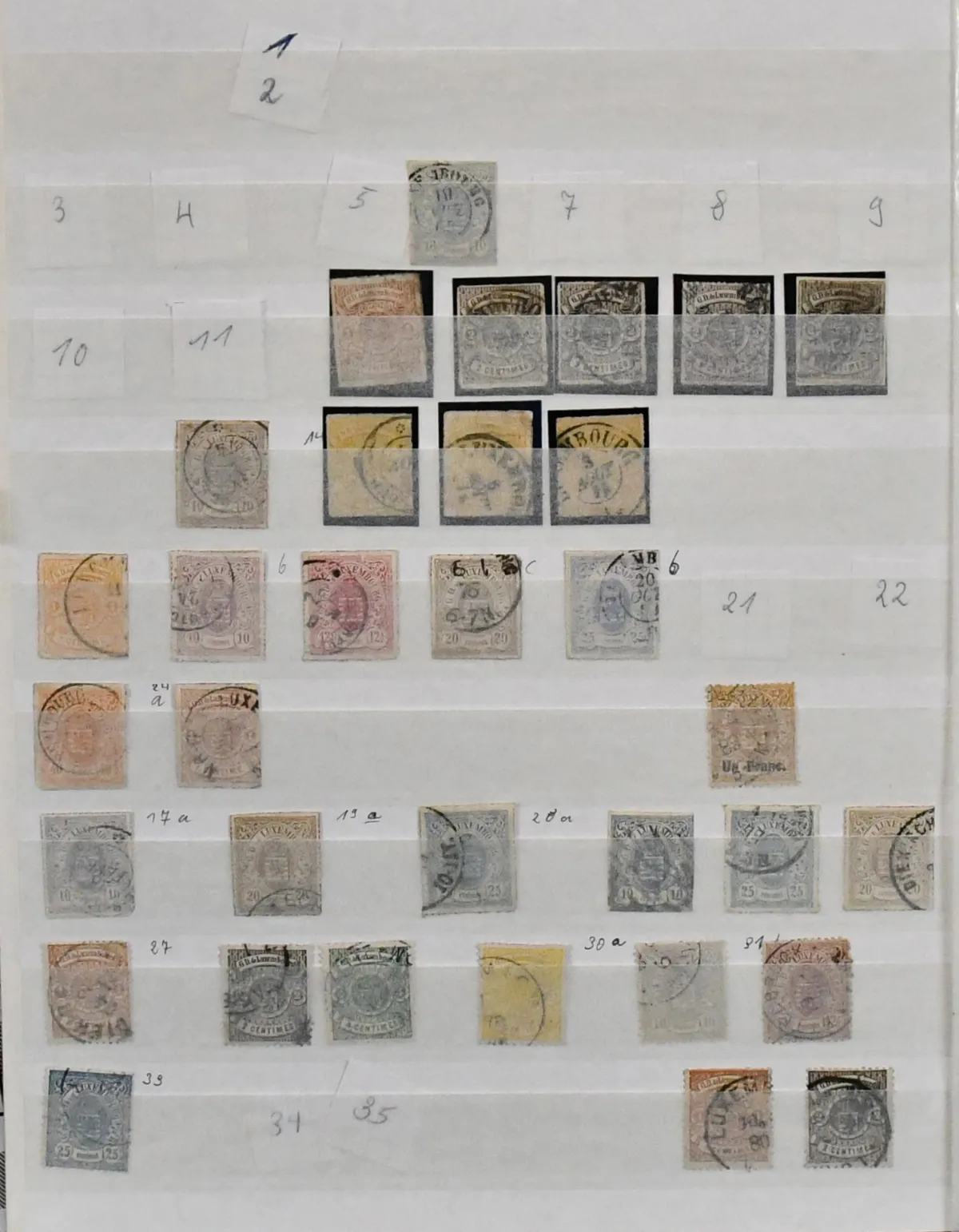 Luxemburg, 1859/1994, gestempelde verzameling vanaf klassiek, met o.a. diverse waarden ex nr. 16/23, Caritas-sets 1926/1929 en goede set van 1939, kinderhulp-sets 1937/38…