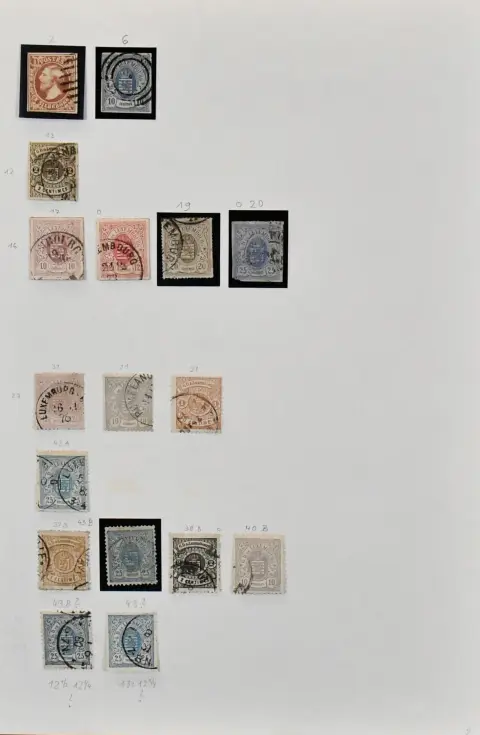 Luxembourg, 1852-1964, mainly used collection on self-made album pages, including among others no. 2, 6, 13, 19, 32, 55, 106, 143(2), 151, 208-12, 296-301, 478-83,…