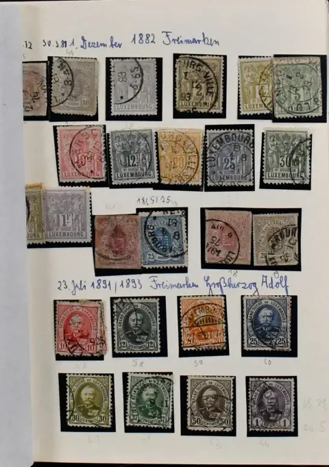 Luxembourg, 1882/1970, collection from used no. 45/54, with among others early Caritas sets, no. 468/73 mint, 478/83 used, CEPT 1956 etc. Mi. 1200,-