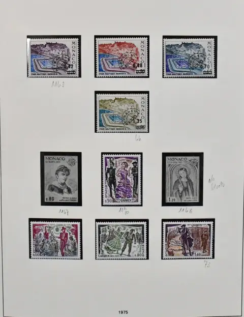 Monaco, 1975-2000, almost complete mint collection by main numbers, additionally with MH, special printings such as Olympia 1980, Epreuve de Luxe printings etc. Mi. 3700,-