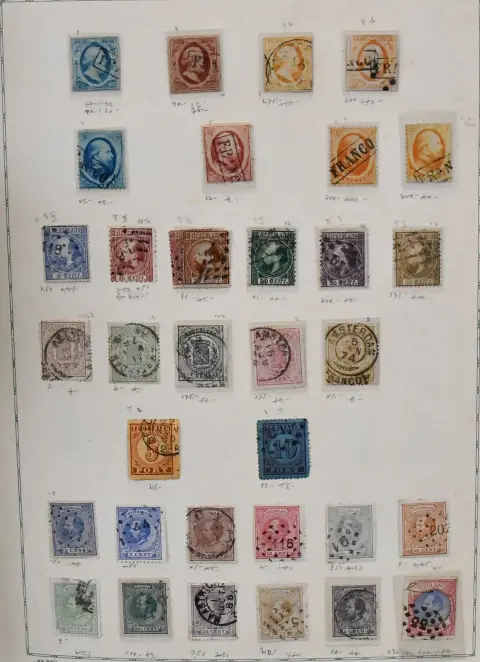 Netherlands, 1852-1967, collection in both conditions in old KABE album, including many good values and partly complete, among others no. 1-2, 3(2), 4-5, 6(2), 7-12, 16, 19-29, 45, 81-91, 123-33, 453-56, 580-81, each used, etc. Also postage due stamps well represented with e.g. no. 1-2, 3-12, 27, 40 etc. Mi. 3300,-
