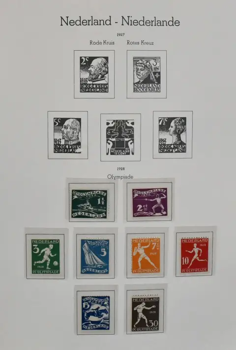 Netherlands, 1869/2001, initially unused, from the 50s mostly mint never hinged collection from no. 13, including no. 161, many complete sets such as no. 205/12, many children's sets from 1926, bl. 1/2 etc., from 1963-1995 mint never hinged complete plus various later issues, in two Leuchtturm pre-printed albums. Mi. 3200,-