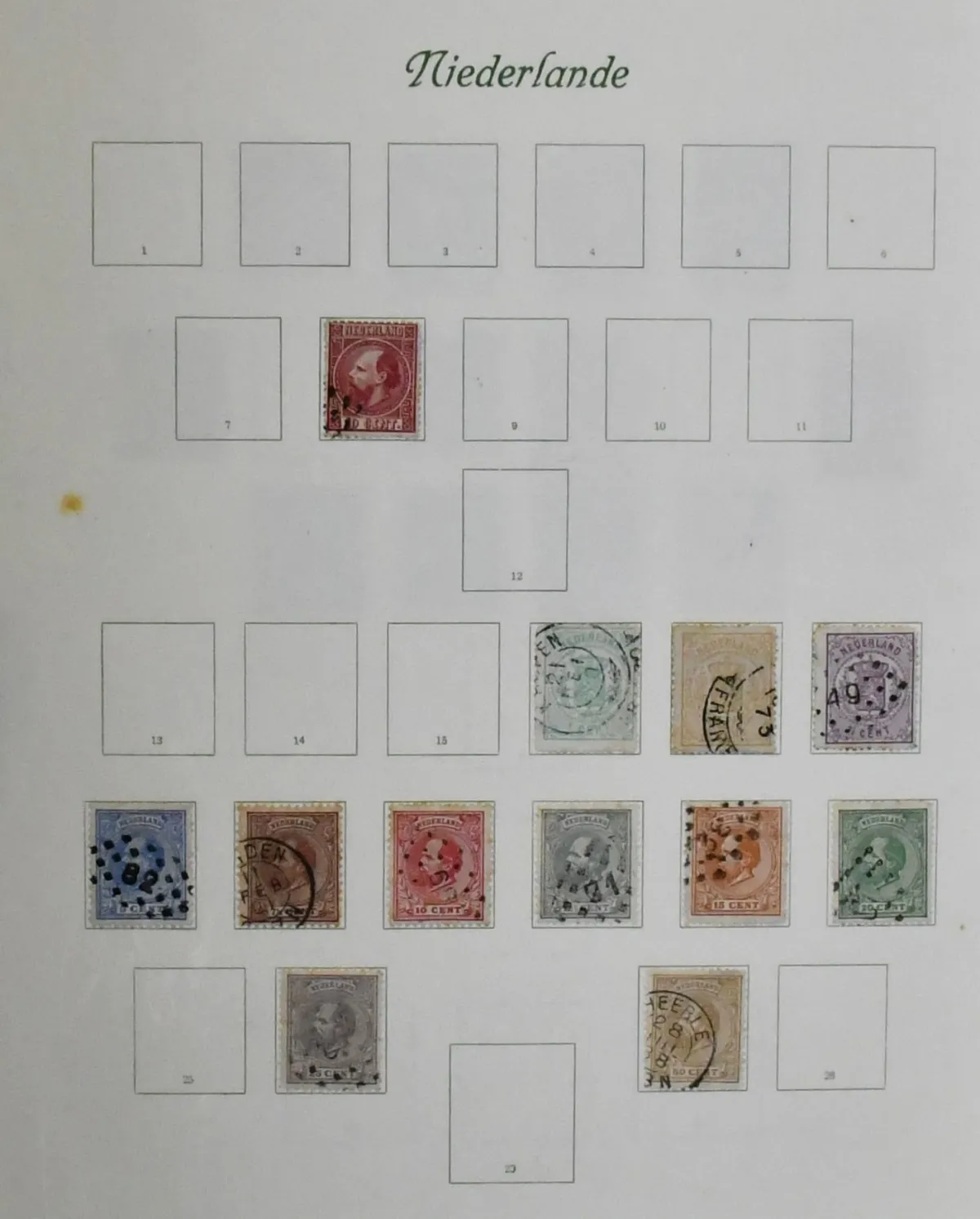 Netherlands, 1867/1962, mostly used collection on old Borek forms, including no. 17/18, no. 100, 134/35, many children's sets from 1924, no. 357/74…
