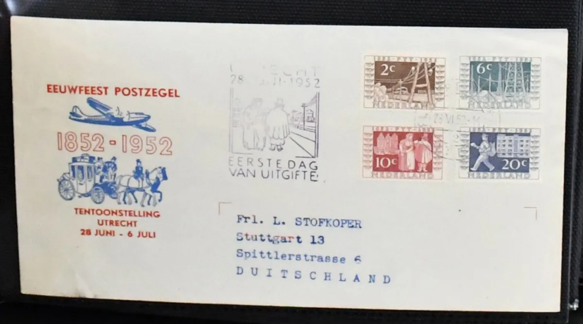 Holandia, 1952/1987, kolekcja ozdobnych FDC od lat 50., w tym lepsze, m.in. nr 597/600, 643/45, 649/60, 662/76, 683/89 itd., w dwóch albumach. Mi.…