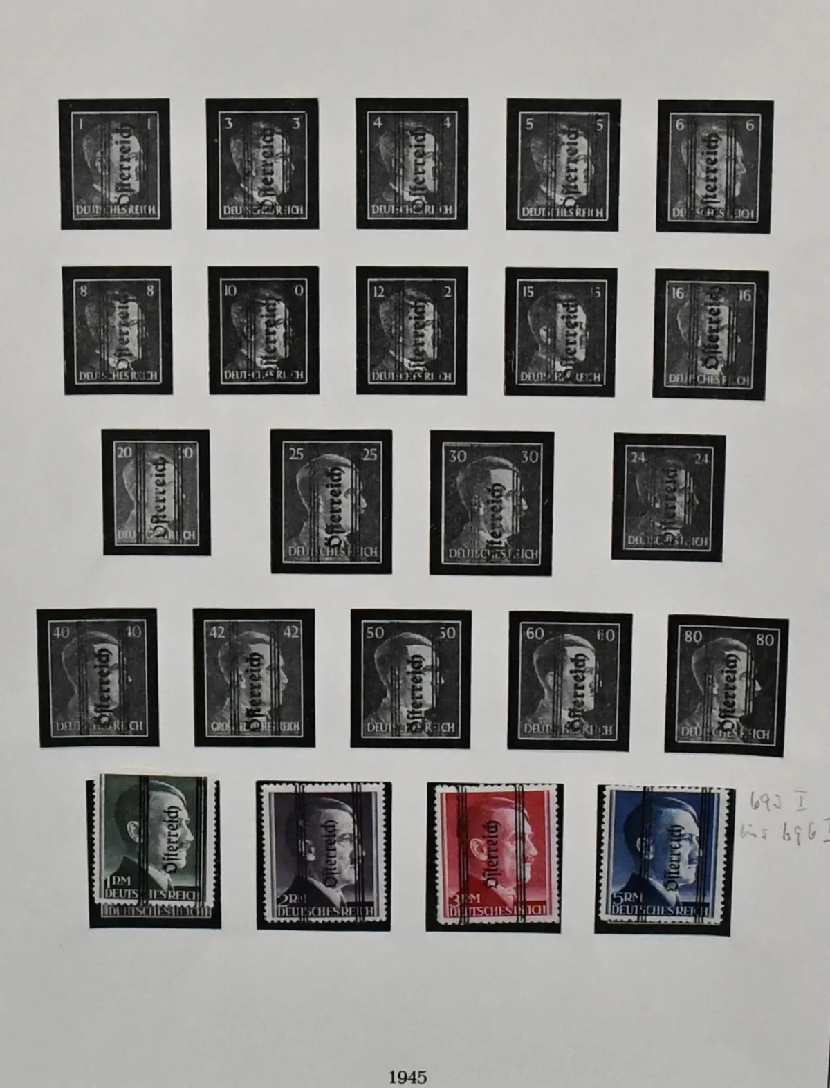 Austria, 1945/2000, from no. 697/715 (these only used), except no. 984/87 and some minor values, complete mint collection.