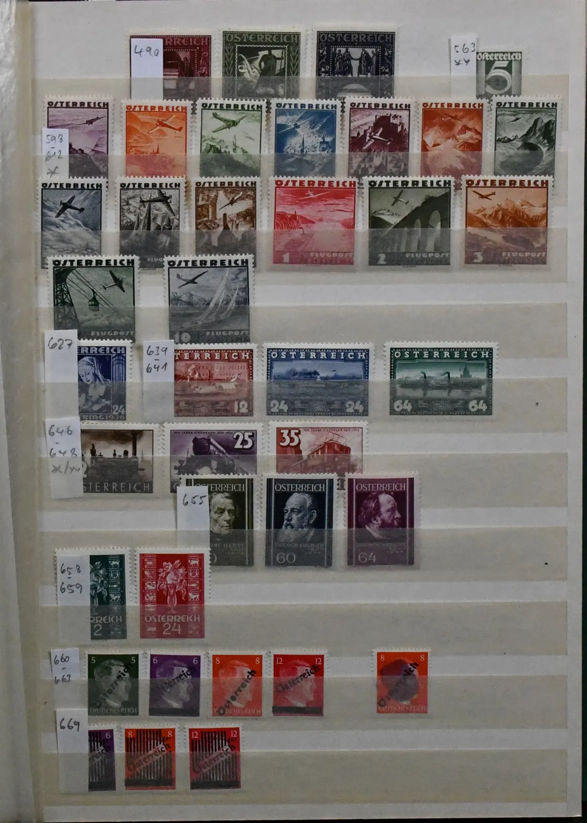 Austria, 1945-1992 (little before like no. 598/612 unused), mint never hinged collection with many values from some overprints, special stamps of the 50s, definitive stamps…