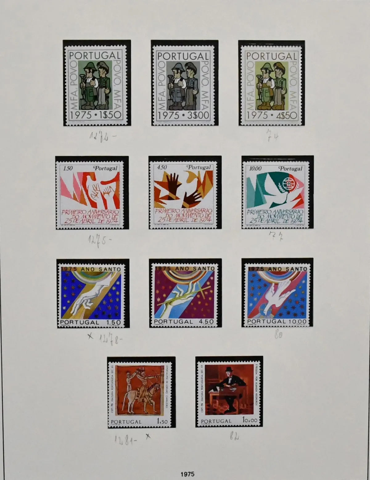Portugal, 1975-2000, complete to overcomplete postfr. coll. in three SAFE albums, additionally with many MH, blocks/KLB duplicated, ATM etc. Mi. 3900,-