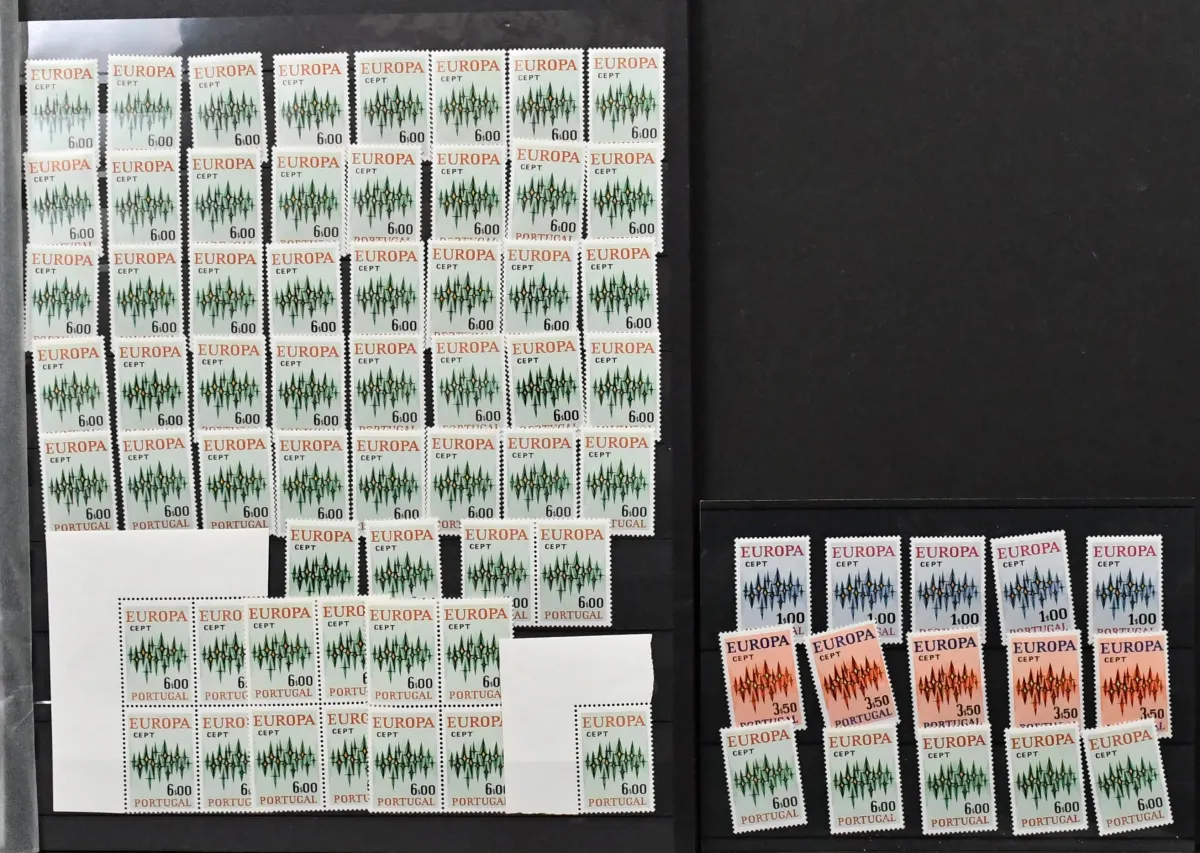 Portugalsko, CEPT 1972, č. 1186-88, 72 postfr. sérií, Mi. 2160,-