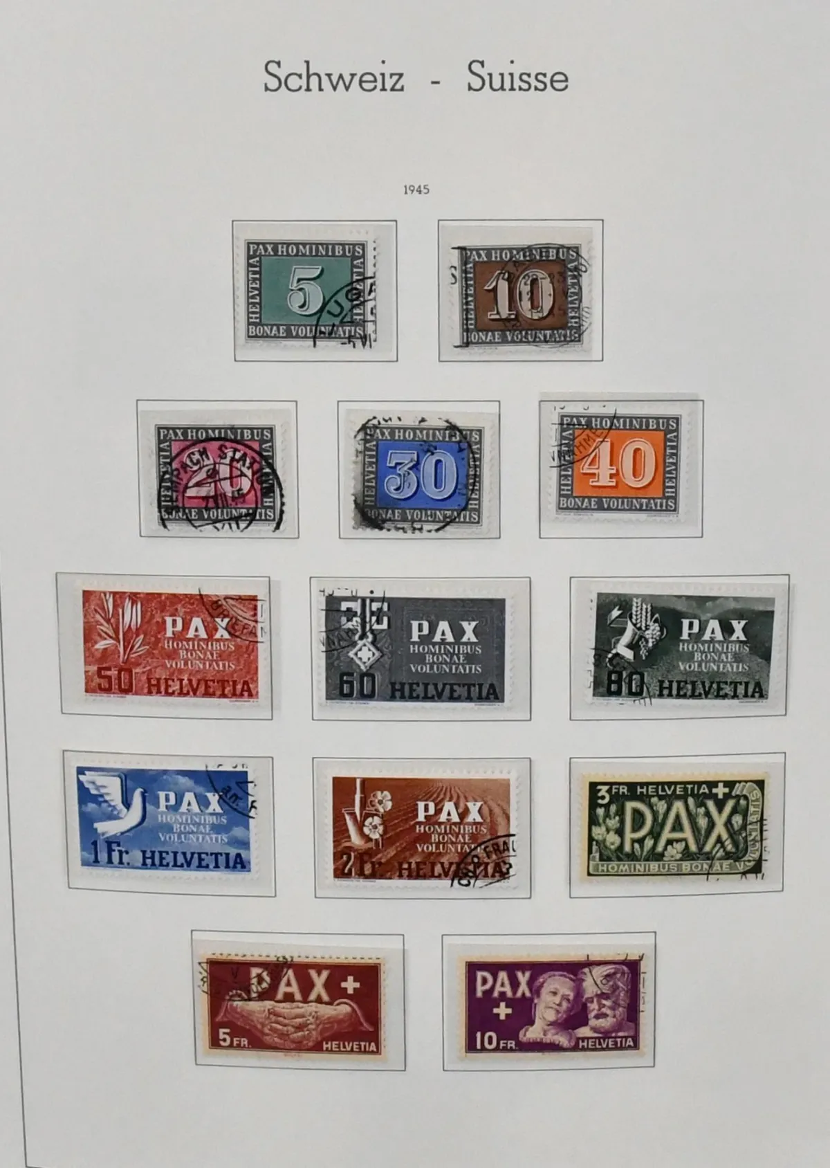 Switzerland, 1858-2001, rich mainly cancelled collection in two pre-printed albums, from Strubel, standing/sitting Helvetia, Tell and numeral, Pro Juventute…