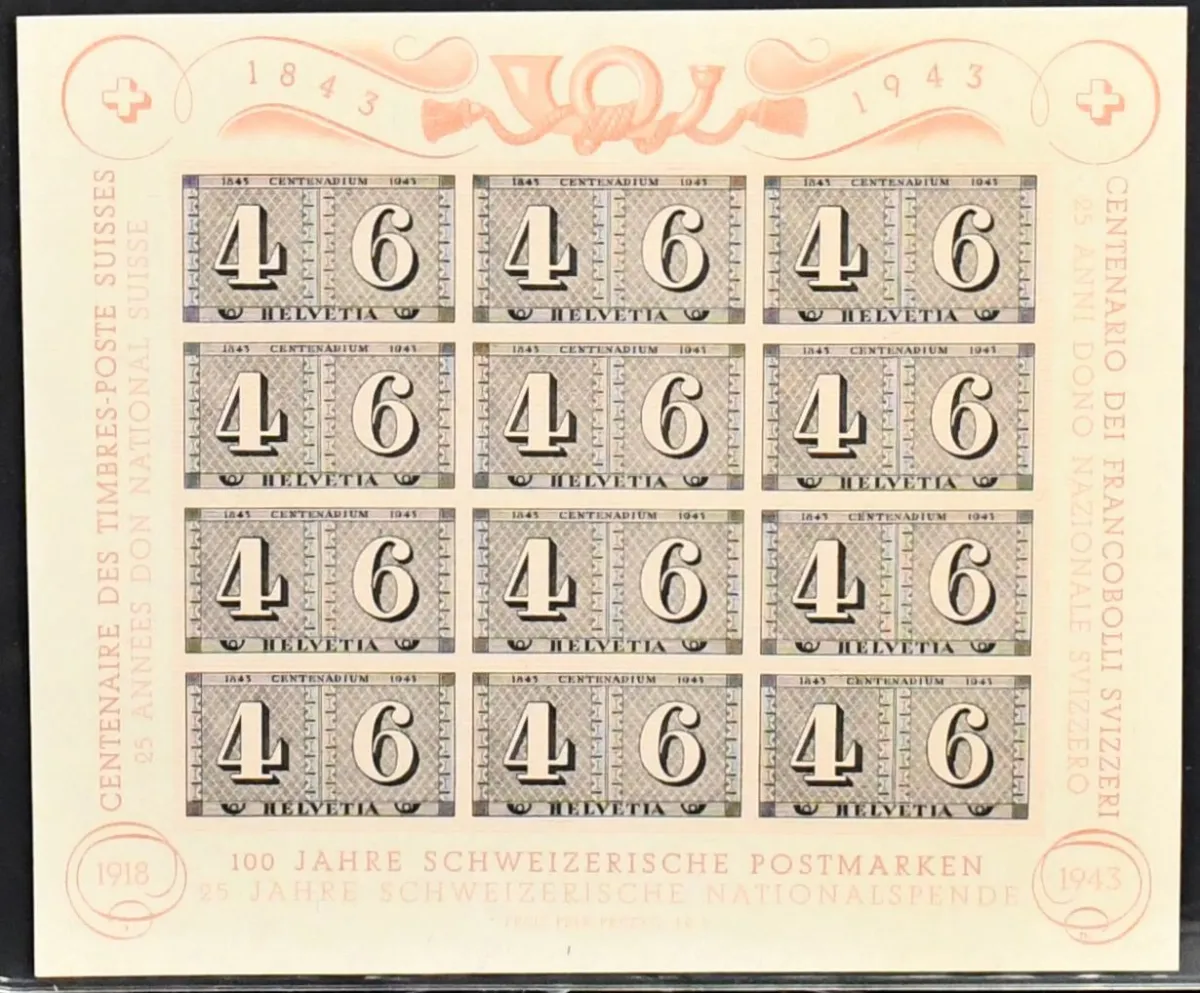 Suisse, lot de meilleures émissions incl. n° 21, 27 (clair) et 28 obl. (Mi. 390,-), Bl. 3 neuf et obl., ainsi que Bl. 9 neuf (110,-)