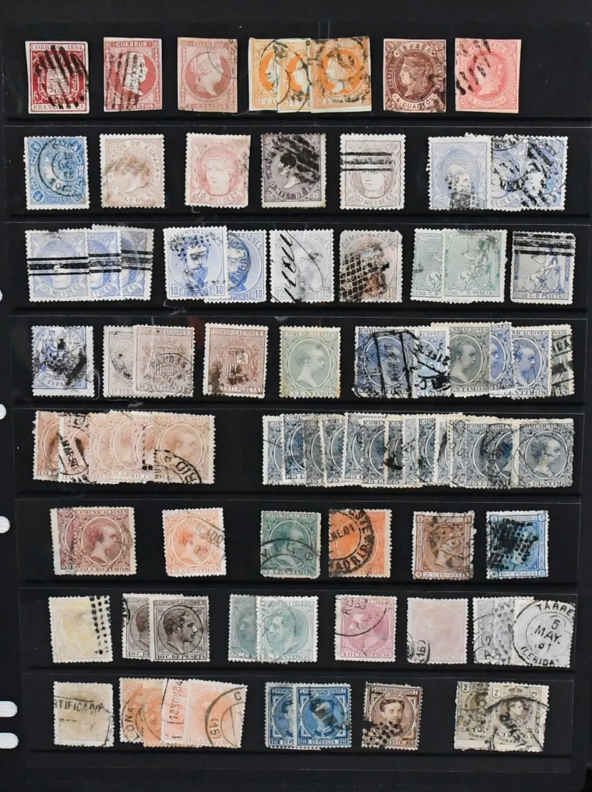 Spain and Portugal, collection in stockbook with several hundred values from classics, including Spain with Isabella, Hispania and Carlos in usual condition, likewise…