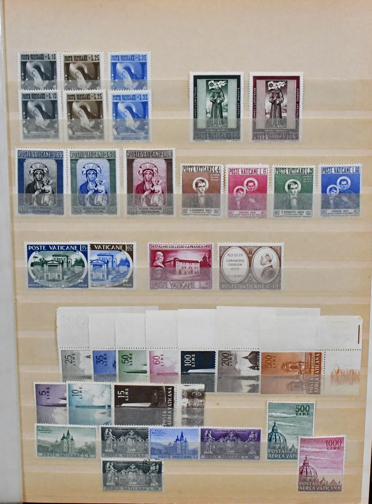 Vatican, 1956-1984, mint collection in two albums, including many complete issues, some from margins or sheet corners, also units, and some older material…