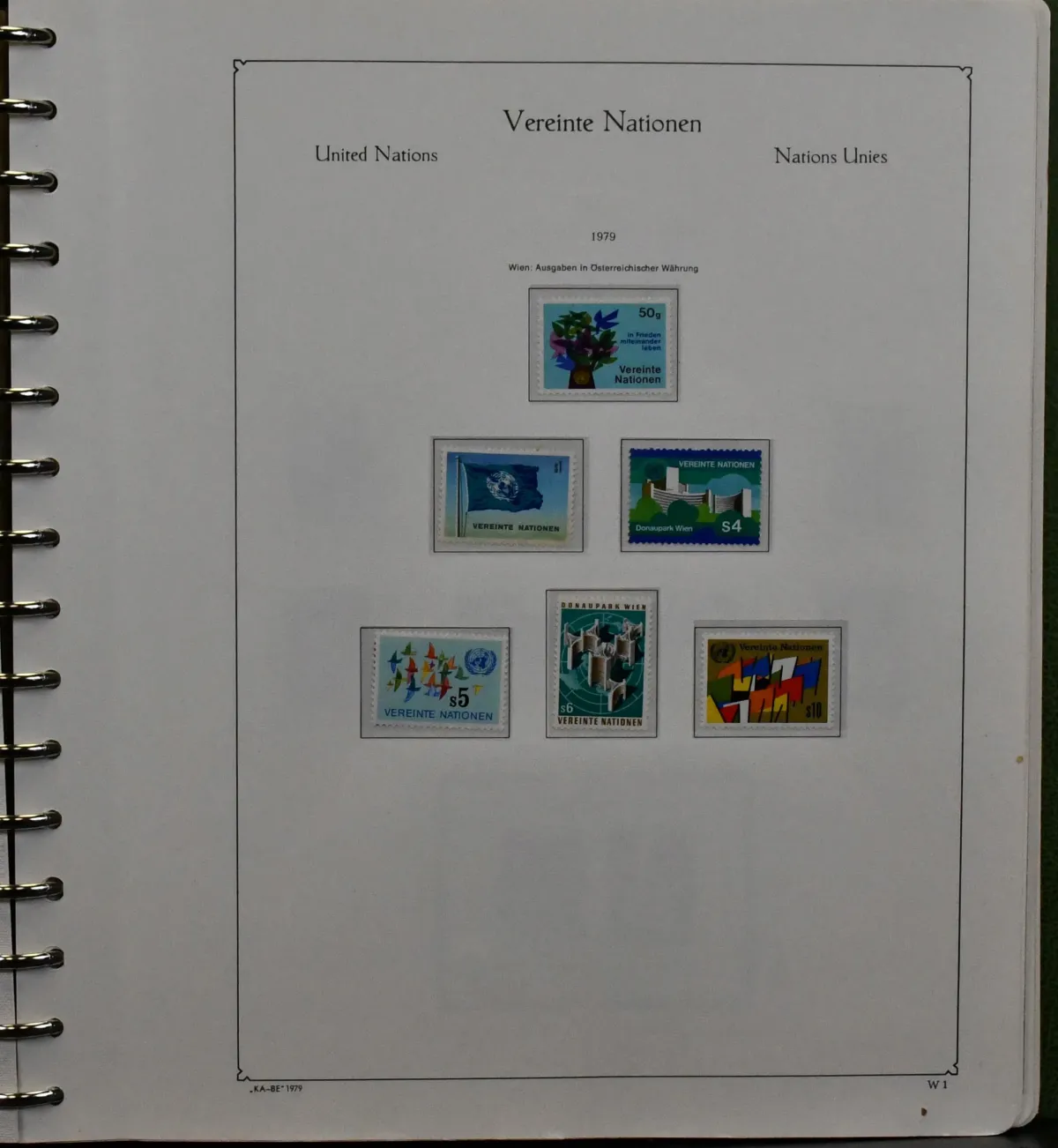 United Nations, Vienna, mint collection, from 1979-2000 almost complete.