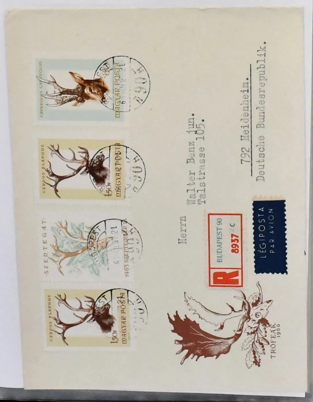 Eastern Europe, lot of over 50 items in an album, mostly Hungary with many blocks, interesting