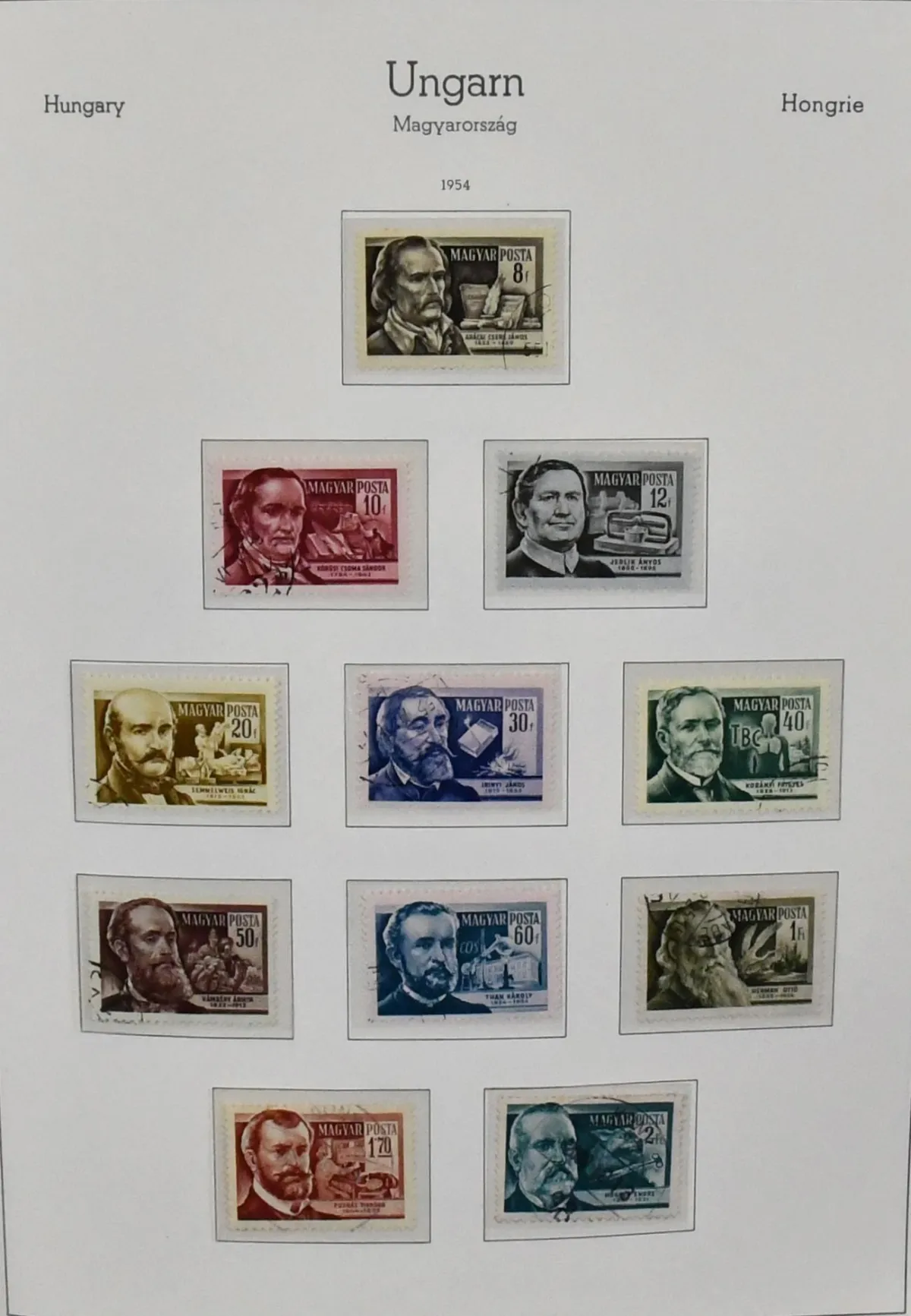 Hungary, 1945-1972, mint never hinged or used, largely complete collection (without the expensive blocks at the beginning) in three Leuchtturm pre-printed albums, Mi. 1500,-