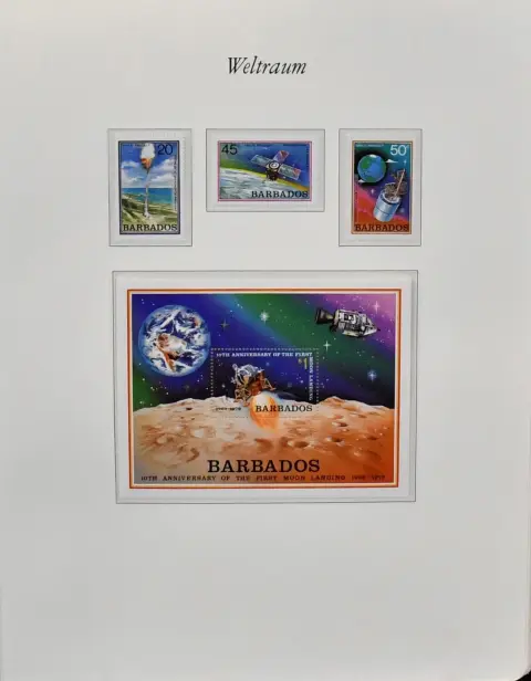 Astronomy/Space, two-volume, mostly mint collection from subscription on 53 pages, with blocks and stamps, including plenty of Africa