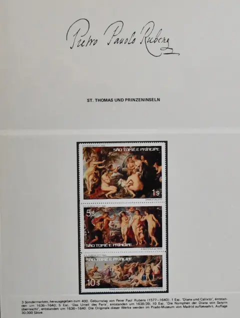Rubens, obszerna kolekcja abonamentowa Sieger w stanie świeżym, m.in. około 70 bloków i arkusików, w dwóch nowych albumach Lindner z etui