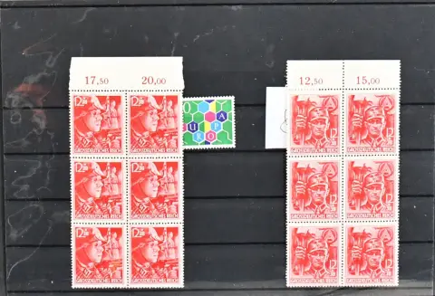 Hele wereld, hoogwaardige partij incl. USA nr. 45 gest., Noorwegen nr. 1, Portugal nr. 778-79 postfris (Mi. 450,-), Oostenr.-Hongaar. veldpost nr. XII in postfris blok van vier (960,-), Liechtenstein CEPT 1960, Baden nr. 5 drie luxe stukken, IIIe Rijk Ostropa-blok met certificaat Oechsner "onberispelijk" (1300,-), en nr. 909/10 in postfrisse blokken van zes (Mi. 480,-)