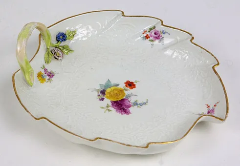 MEISSEN BLADSCHAAL GOTZKOWSKY CA. 1760/65.
