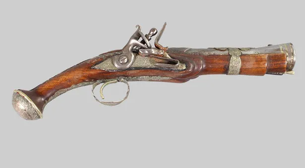 PISTOLET TROMBLON À SILEX.