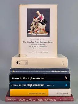 7 Kunstbücher *Glass in the Rijksmuseum* u.a.