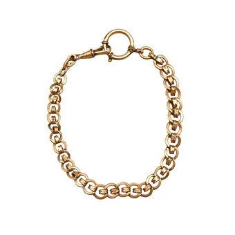 TASCHENUHRKETTE, WALZGOLD / GOLD CHARNIER.