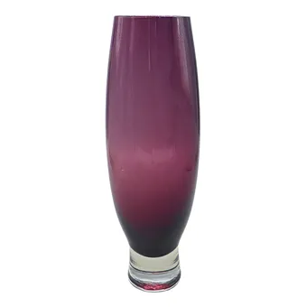 VASE EN VERRE VIOLET.