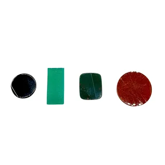 Set sierstenen: onyx, groene agaat, bloedjaspis en carneool
