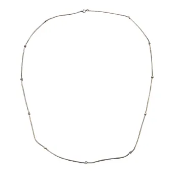 HALSKETTE AUS 925ER SILBER MIT INTEGRIERTEN KUGELN.