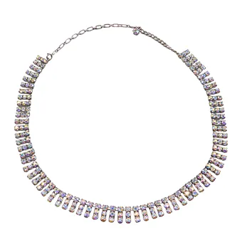 STRASS-CHOKER-HALSKETTE.